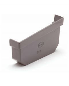 S-lon eindstuk voor bakgoot type mini 95mm rechts (L)