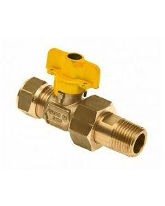 Bonfix mess gaskogelkraan 15x1/2 knxkopp bt g