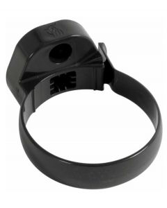 Pvc hwa beugel 80mm ZWART RAL9011