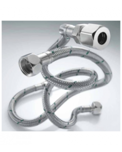 Flexibele slang 3/8"bi x bui M10x1 30cm rvs