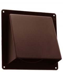 Gevelklep Ø125mm bruin