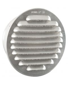 Alu schoepenrooster 160 mm kleine schoepen, met aansluitbus