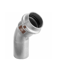 Viega Temponox bocht 45° 15 spie/pers