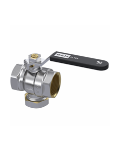 Raminex kogelkraan met filter 1" bi x bi