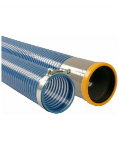 Flex. Buis 110mm L 2mtr. incl ring/klem