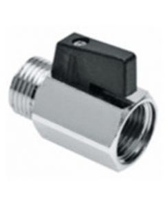 Bonfix mini gaskogelkraan 15mm knel x 1/2"bi chroom