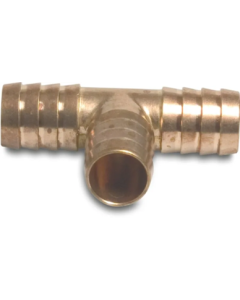 Profec T-stuk 90° messing 19 mm slangtule 30bar