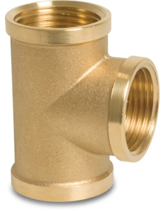 Profec Nr. 130 T-stuk 90° messing 1 1/4" binnendraad 30bar