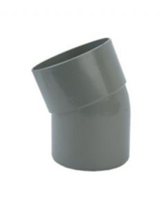Pvc l-bocht 22° GR 125mm m/s