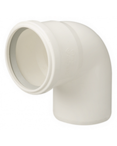 Ubb. RG bocht 87° PP 80mm WIT