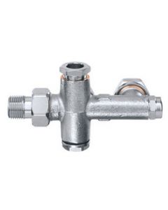 Heimeier 2-pijpsverdeler duolux 50 haaks afsluitbaar