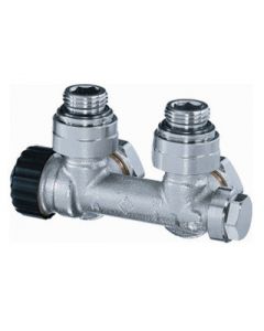 Heimeier multilux 2P onderblok 1/2" Haaks ( design )