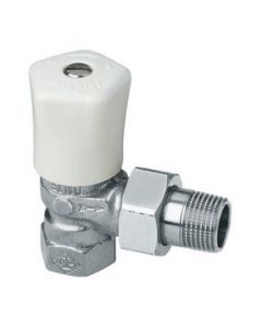 Heimeier rad. kraan 1"haaks