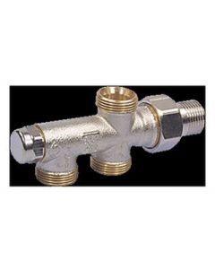 Heimeier radiator zij aansluiting.1/2x15 afs.blok