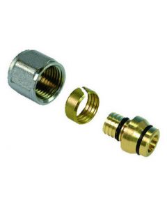 Henco adapter 20 x 22 cu messing