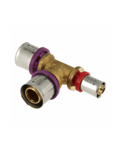 Bonfix Alu-pers verloop t-stuk 26x26x16mm