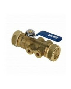 Bonfix kogelstopkraan 22mm Terugstroombev TBE