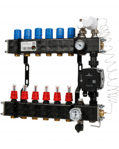 VTE comp vloerverw.verdeler Grundfos UPM3-6 groeps