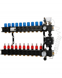 VTE comp vloerverw.verdeler Grundfos UPM3-10 groeps