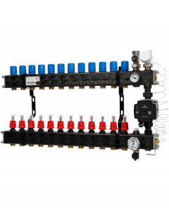 VTE comp vloerverw.verdeler Grundfos UPM3-12 groeps