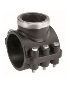 PP klemzadel RVS bout 110mm x2" bi.