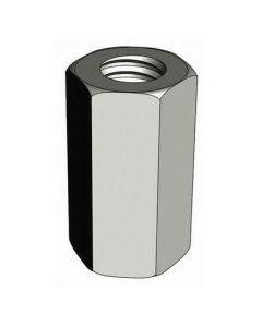 Verlengmoer M12 hoogte 36mm DIN 6334 staal