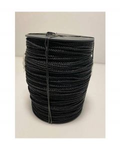 Zwart PE touw 8mm 100mtr