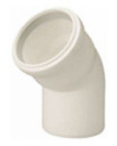 Ubb. RG bocht 45° PP 80mm WIT