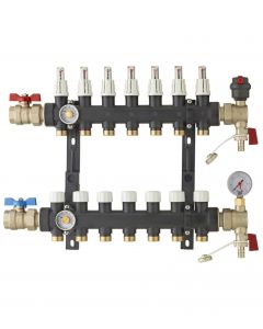 Kunststof verdeler PRO 1" - 7 Gr.