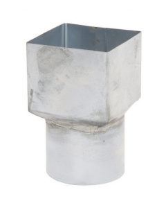 Zinken verloop vierkant 100 x 100 / Ø 100