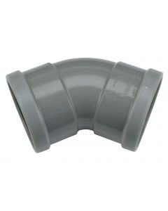 Pvc m-bocht 45° SN4 GR 250mm m/m