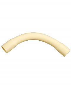 Bocht pvc 3/4(19mm) creme