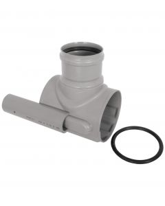 Pvc zadel met klemaansluiting 160x125mm