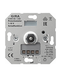 Gira potentiometer 1-10 volt inbouw