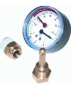 Euro Mano-Thermometer kast 63mm 1/2"