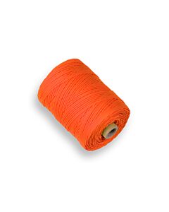 LABORA Uitzetkoord Nylon, 1,5 mm dik, oranje, 200 meter, gevlochten koord.