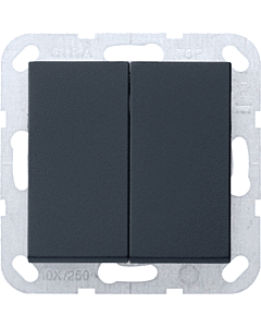 Gira drukvlakschakelaar serie zwart M 55  drukvlak (terugverend)