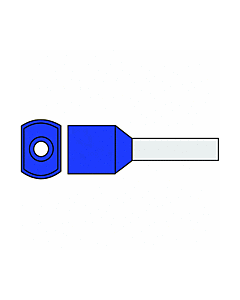 Adereindhuls 2 x 2,50  TWIN blauw  zk100