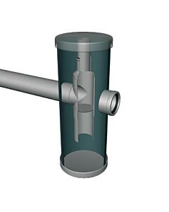 Pvc zandvangput 400 / 315 2 x Ø160